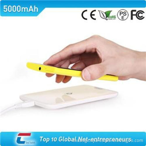 Wireless phone charger with CE certificate and QI standard 5000mah